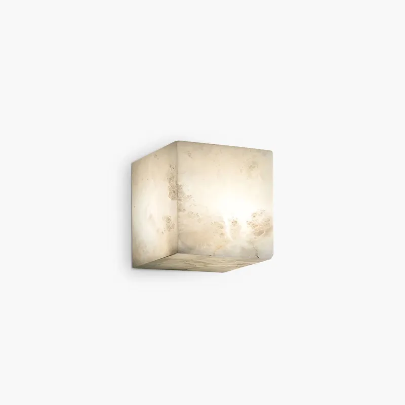 Antizer Simple Square Spanish Alabaster Wall Lamp for Living Room — Antizer Lighting LED Downlights  