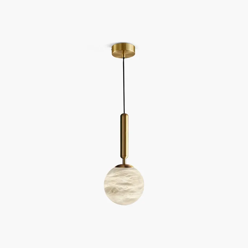 Antizer Modern Globe Spanish Alabaster Pendant Light — Antizer Lighting LED Landscape Lights  