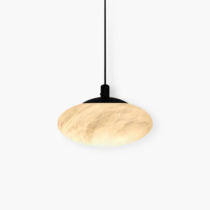 Antizer Modern Oval Bedroom Spanish Alabaster Pendant Light — Antizer Lighting LED Landscape Lights  