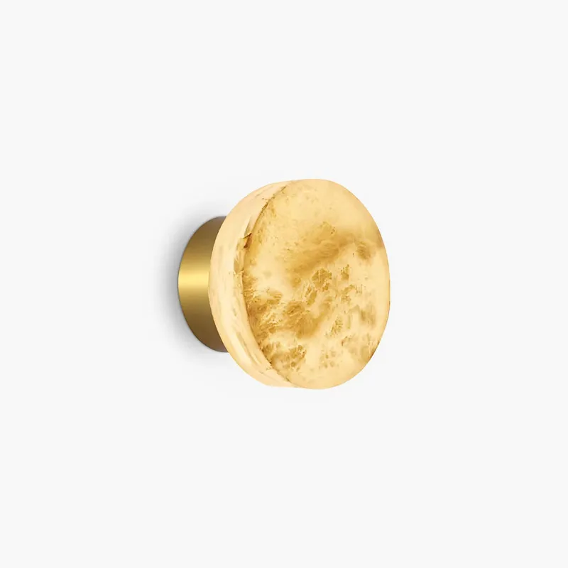 Antizer Simple Round Spanish Alabaster Wall Light for Hallway — Antizer Lighting LED Downlights  