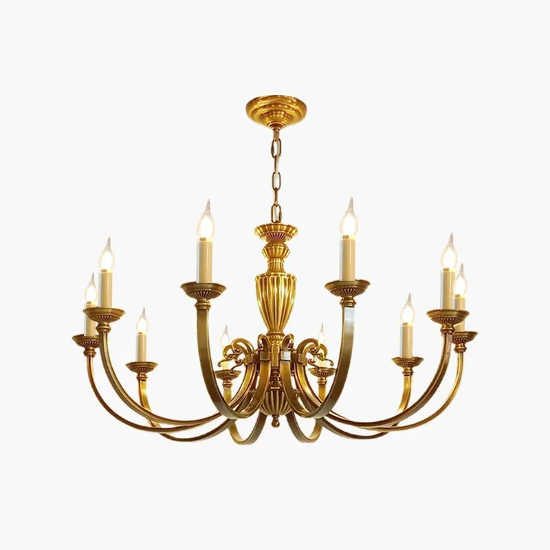 Antizer American Vintage Candle Copper Chandelier — Antizer Lighting LED Landscape Lights  