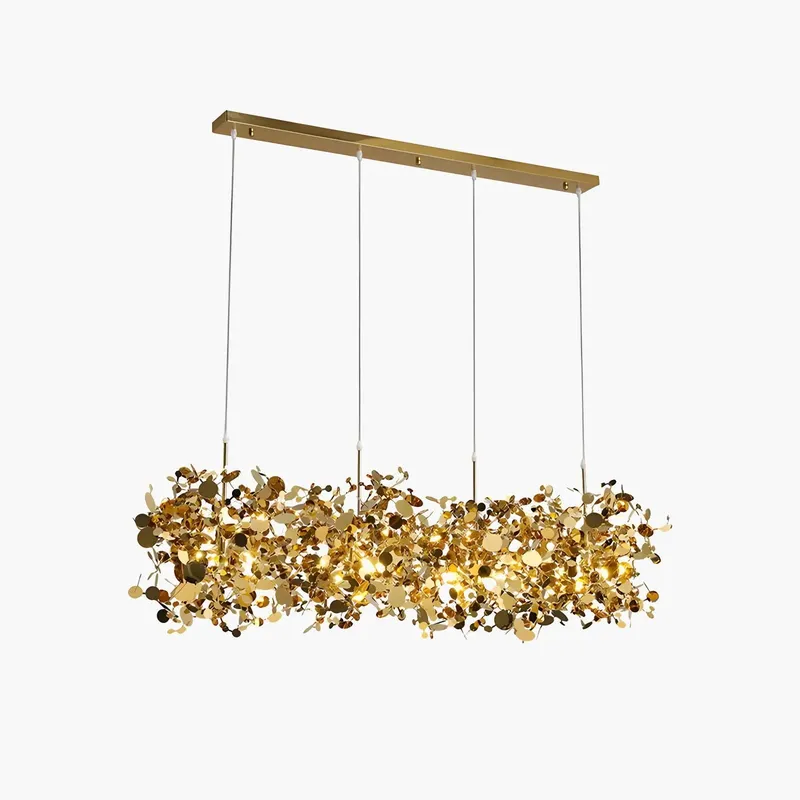 Antizer Argent/Gold Cloud Multi Pendant Chandelier — Antizer Lighting LED Linear Lights  