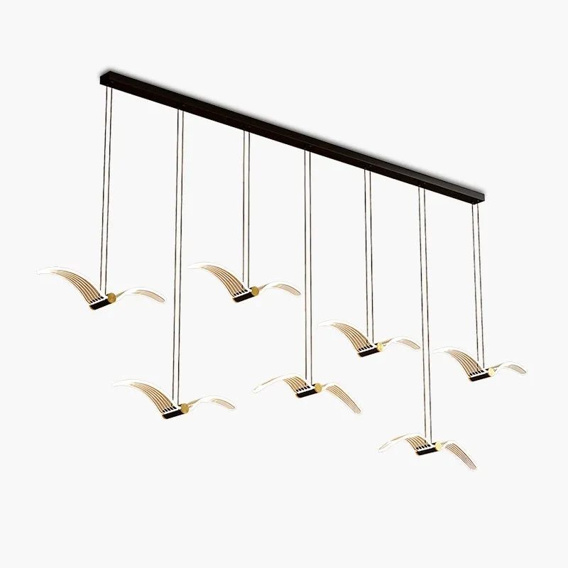 Antizer Light Luxury Art Seagull Pendant Lamp for Living Room — Antizer Lighting LED Linear Lights  