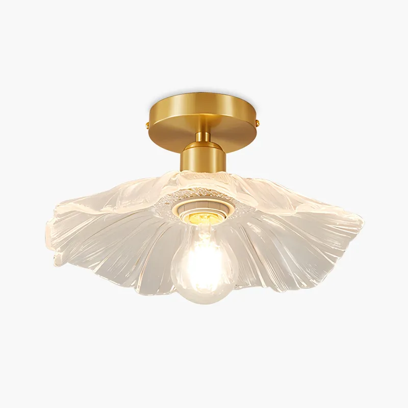Antizer European Style Copper Glass Ceiling Lamp-J — Antizer Lighting LED Post Top Lights  
