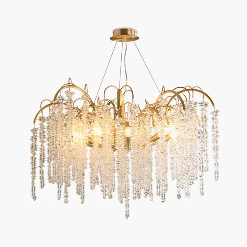 Antizer Crystal Tassel Chandelier for Living Room — Antizer Lighting LED Landscape Lights  