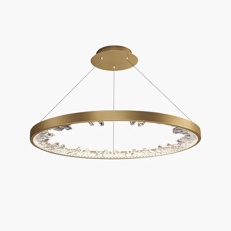 Antizer Luxury Circle Crystal Chandelier for Living Room — Antizer Lighting LED Landscape Lights  
