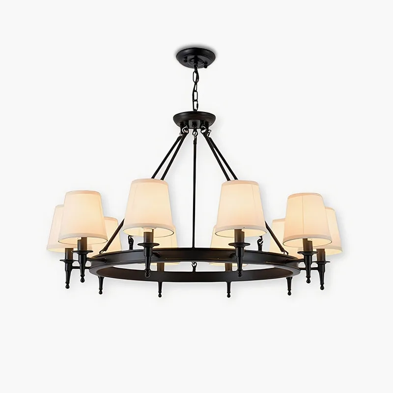 Antizer Vintage Ring Metal Fabric Chandelier — Antizer Lighting LED Landscape Lights  