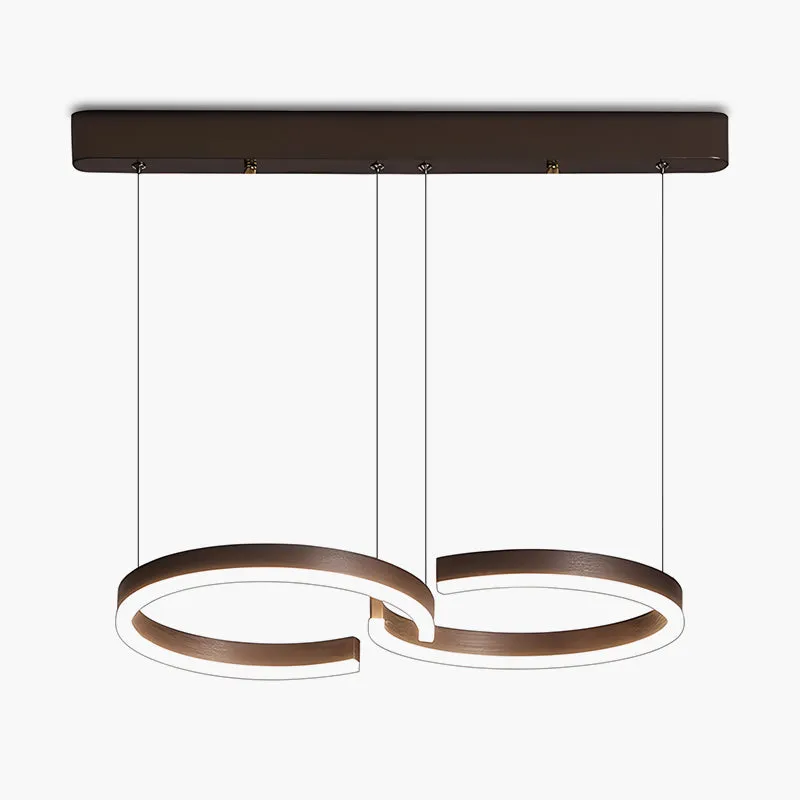 Antizer Nordic Light Luxury Double C Pendant Light — Antizer Lighting LED Linear Lights  