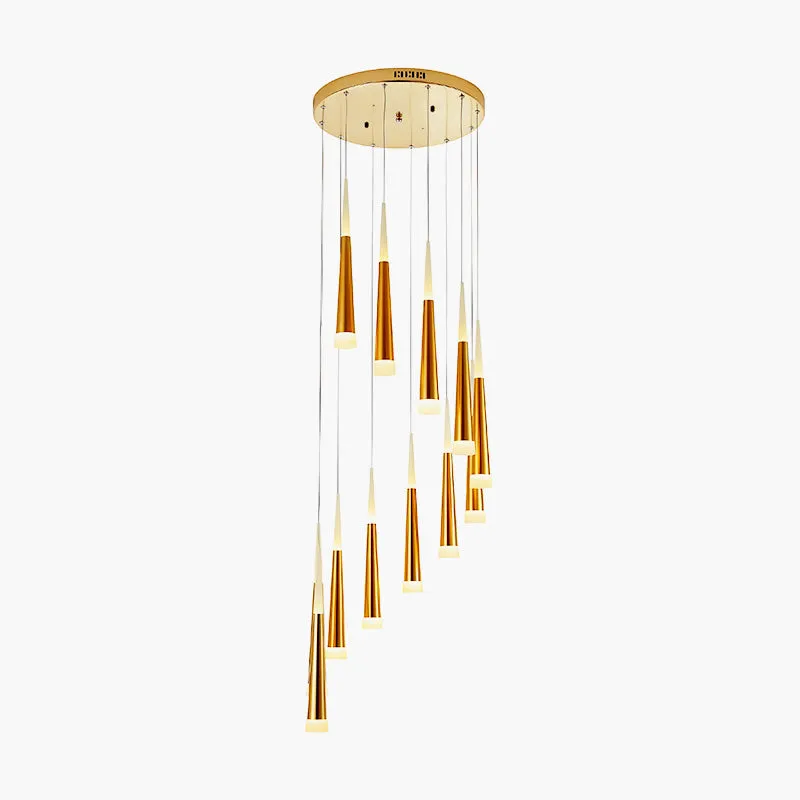Antizer Meteor Shower Chandelier for Staircase — Antizer Lighting LED Landscape Lights  