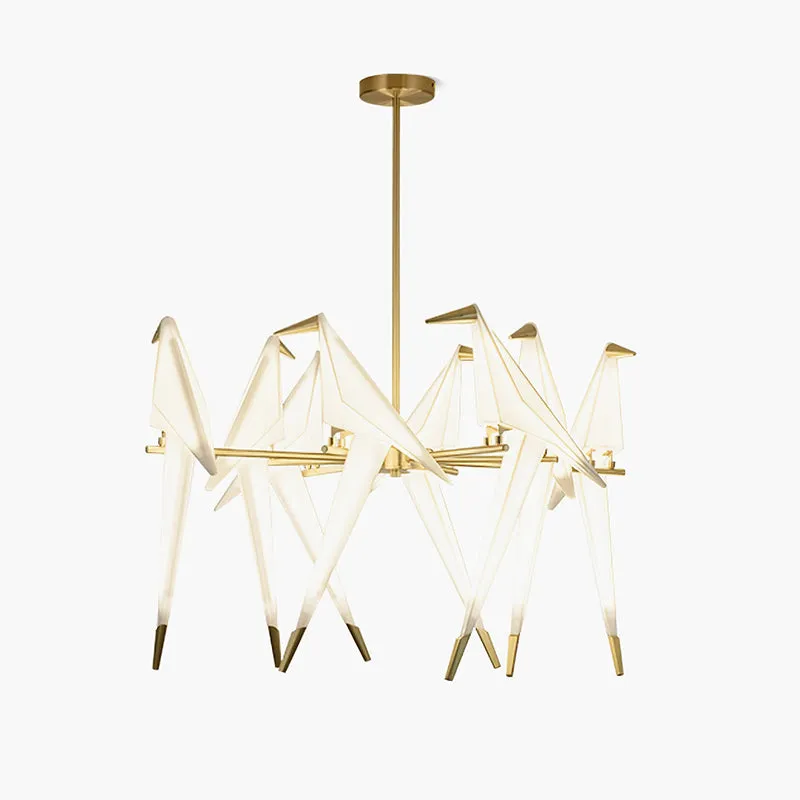 Antizer Paper Crane Bird Chandelier for Dining Room — Antizer Lighting LED Landscape Lights  