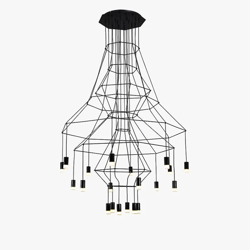 Antizer Wire Tiered Sculptural Chandelier — Antizer Lighting LED Landscape Lights  