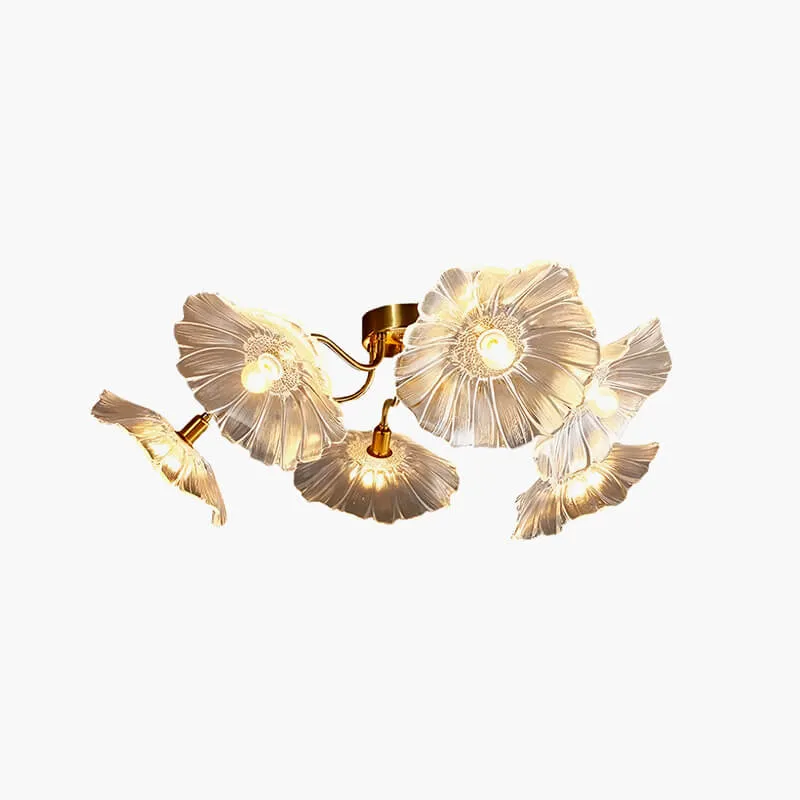 Antizer Lotus Leaf Glass Ceiling Lamp for Living Room — Antizer Lighting LED Post Top Lights  