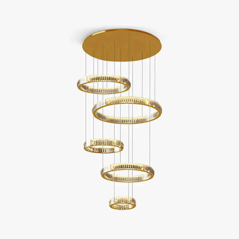 Antizer Nordic Circular Villa Crystal Chandelier — Antizer Lighting LED Landscape Lights  