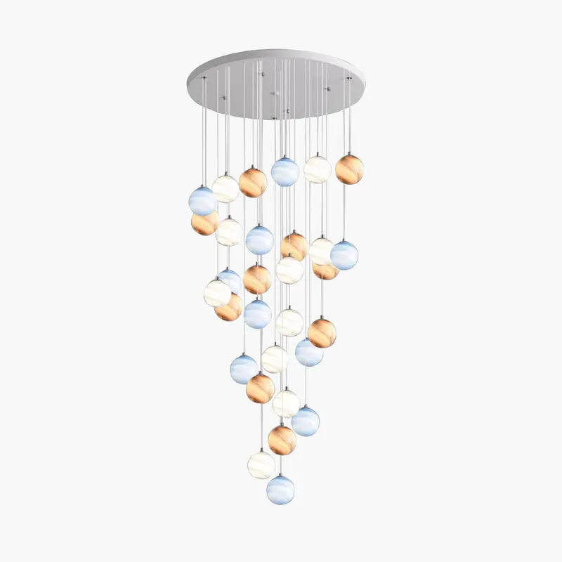 Antizer Modern Attic 3D Moon Celestial Chandelier — Antizer Lighting LED Landscape Lights  