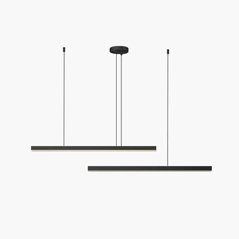 Antizer All Copper Minimalist Chandelier for Dining & Living Rooms — Antizer Lighting LED Linear Lights  