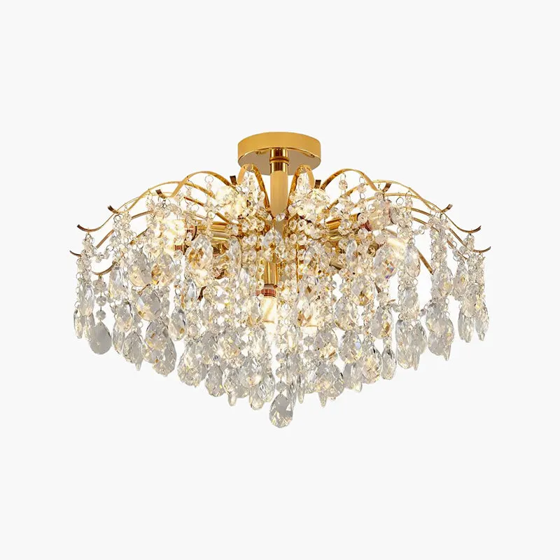Antizer French Vintage Crystal Ceiling Chandelier — Antizer Lighting LED Landscape Lights  
