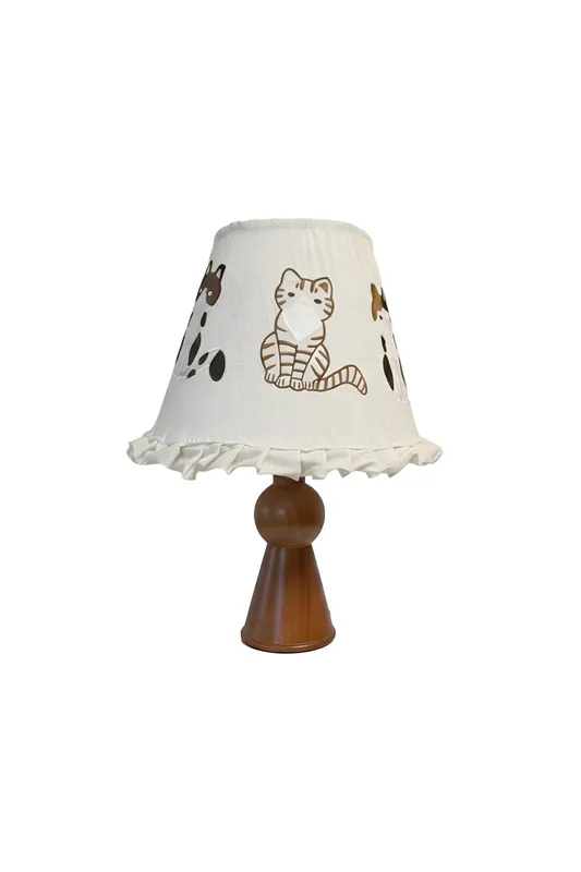 Whiskers Ruffled Fabric Table Lamp — Samu Lighting LED Temporary & Work Lights 20.0W 