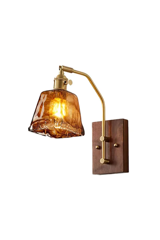 Arlo Amber Ripple Wall Lamp — Samu Lighting LED Wall Lights 20.0W 