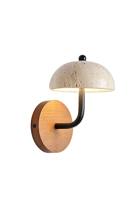 Koba Travertine Mushroom Wall Lamp — Samu Lighting LED Wall Lights 20.0W 