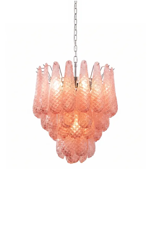 Amara Blush Cascading Glass Chandelier — Samu Lighting LED Landscape Lights 40.0W 