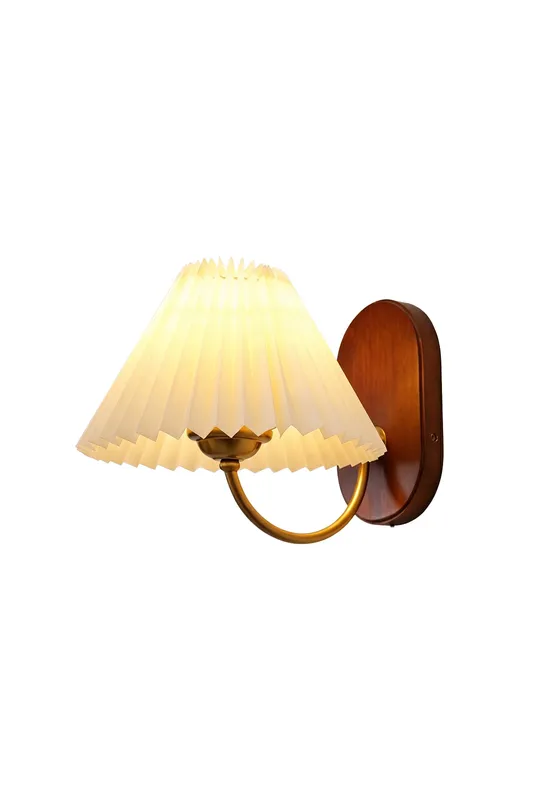 Pleated Fabric Wall Lamp — Samu Lighting LED Wall Lights 15.0W 