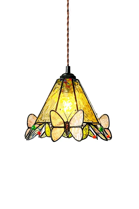 Mariposa Canopy Stained Glass Pendant Lamp — Samu Lighting LED Landscape Lights 20.0W 