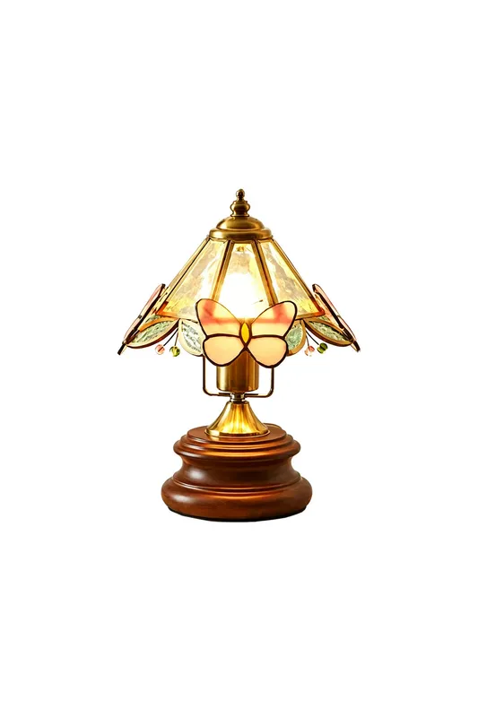 Papillon Heirloom Stained Table Lamp — Samu Lighting LED Temporary & Work Lights 20.0W 