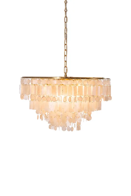 Seraphina Capiz Cascade Metal Chandelier — Samu Lighting LED Landscape Lights 40.0W 