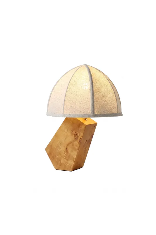 Angolo Canted Faceted Wood Table Lamp — Samu Lighting LED Troffers & Panels 20.0W 