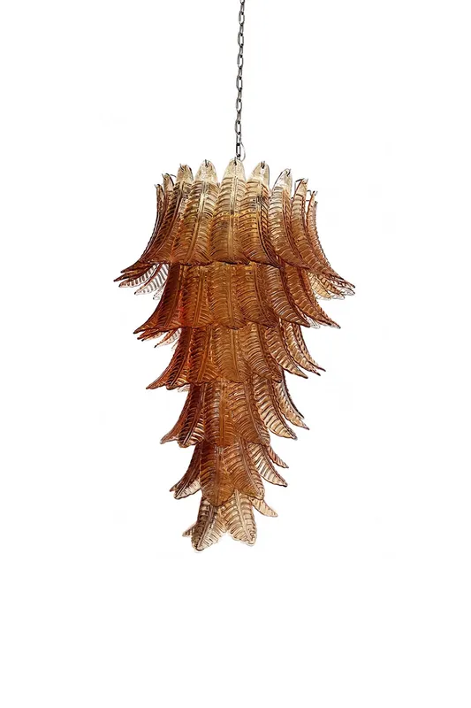 Aurelia Helix Amber Glass Cascade Chandelier — Samu Lighting LED Landscape Lights 40.0W 
