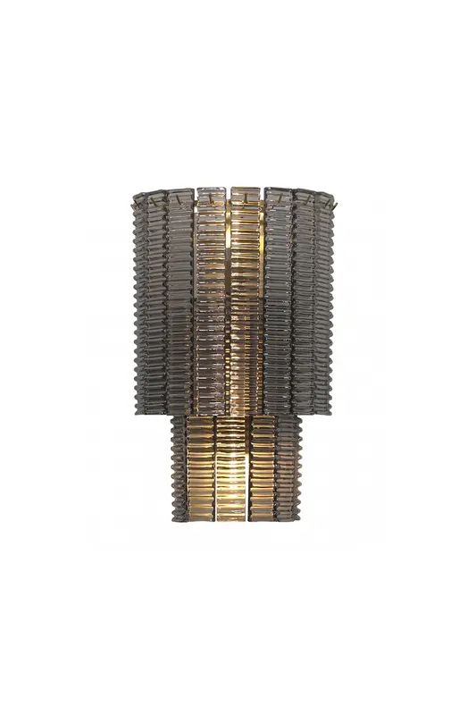 Sovereign Lattice Smoky Glass Wall Lamp — Samu Lighting LED Wall Lights 30.0W 