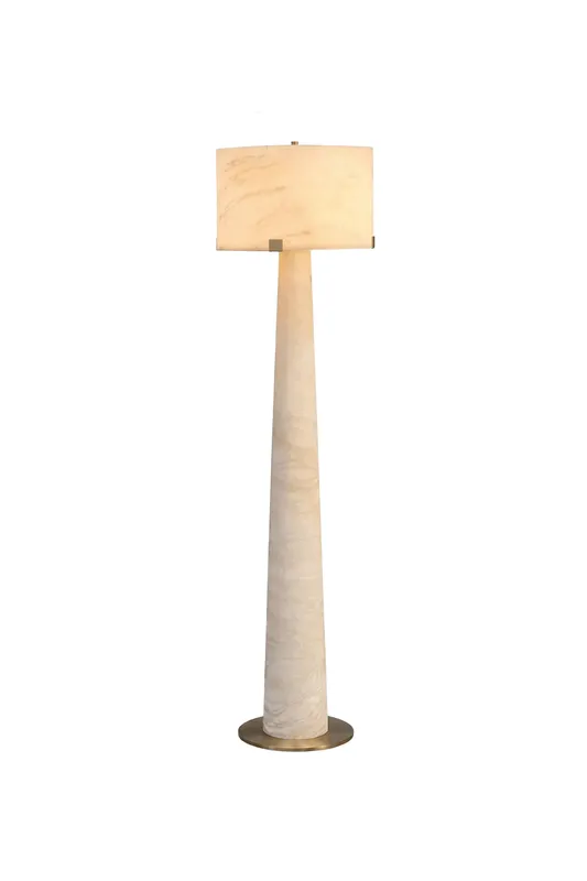 Meridian Column Alabaster Floor Lamp — Samu Lighting LED Linear Lights 15.0W 