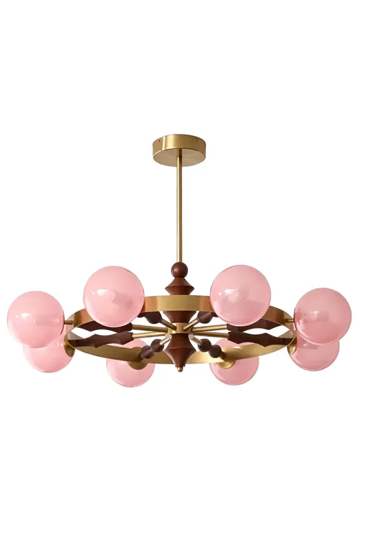 Elysian Circlet Wood & Glass Chandelier — Samu Lighting LED Landscape Lights 15.0W 