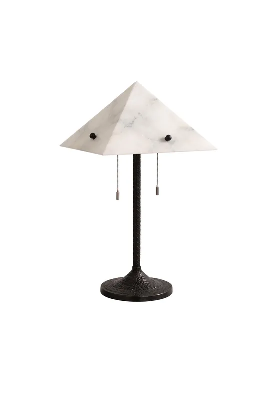 Zenith Alabaster Prism Table Lamp — Samu Lighting LED Temporary & Work Lights 20.0W 