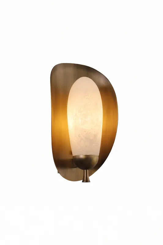 Arc Shield Alabaster Wall lamp — Samu Lighting LED Wall Lights 30.0W 
