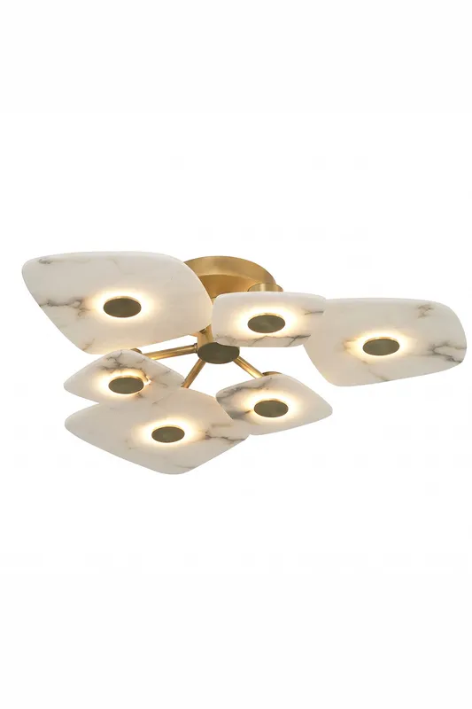 Alabaster Bloom Ceiling Light — Samu Lighting LED Post Top Lights 36.0W 3000K