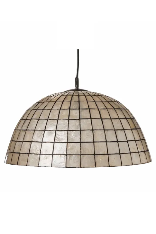 Capiz Shell Grid Dome Pendant Light — Samu Lighting LED Landscape Lights 40.0W 