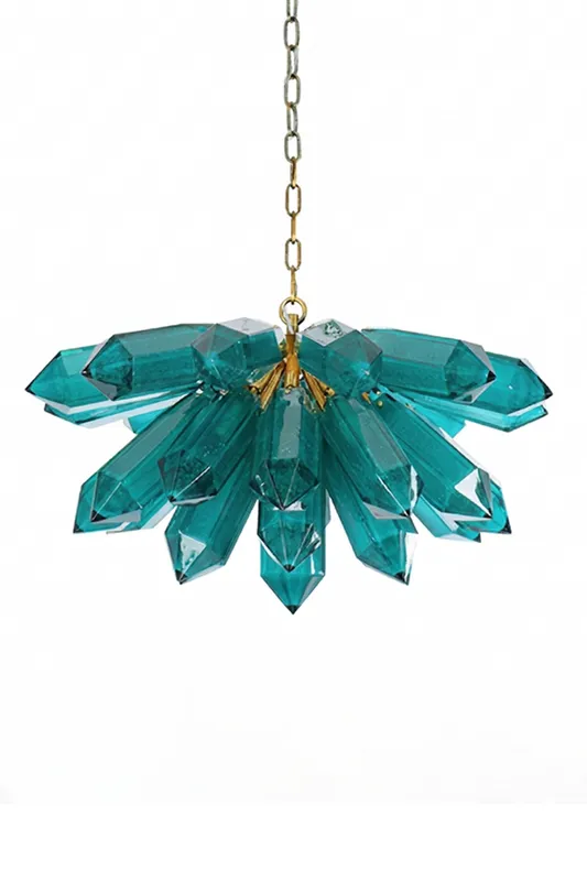Teal Prism Cluster Chandelier — Samu Lighting LED Landscape Lights 40.0W 