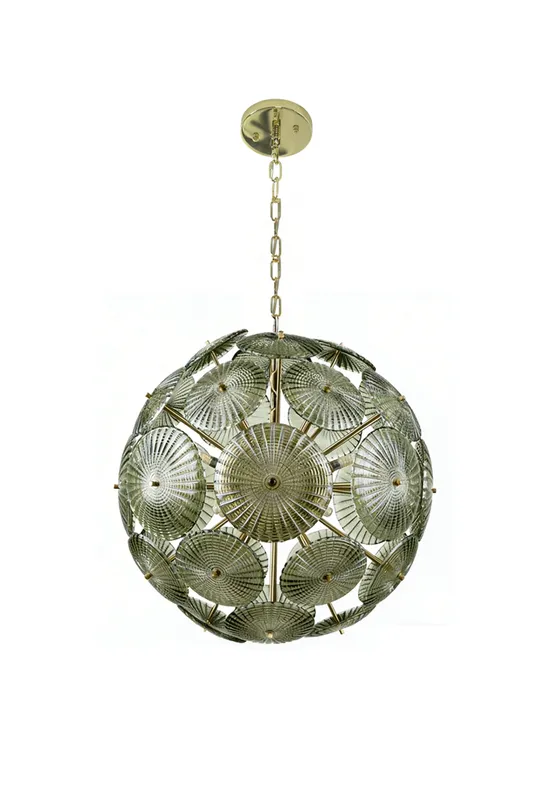 Sunburst Glass Disc Chandelier — Samu Lighting LED Landscape Lights 40.0W 