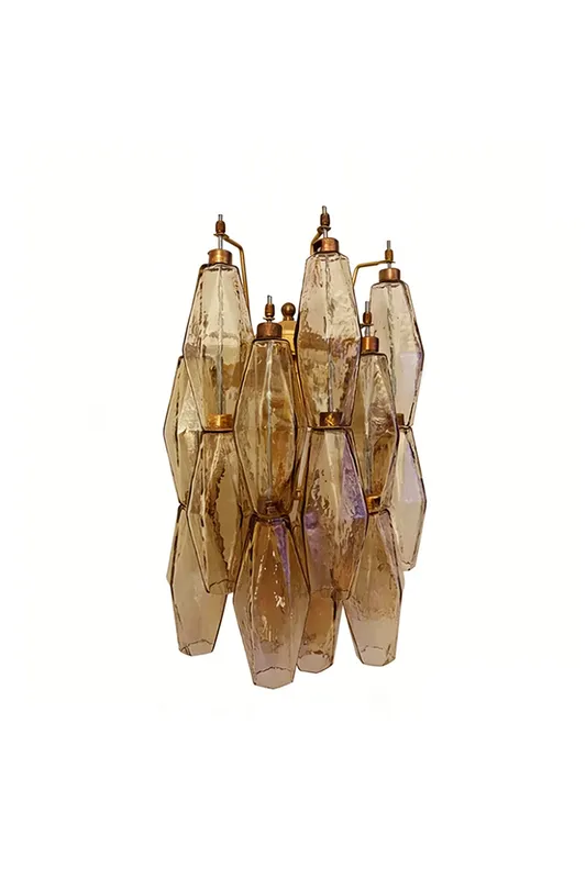 Art Poliedri Glass Wall Sconces — Samu Lighting LED Wall Lights 15.0W 