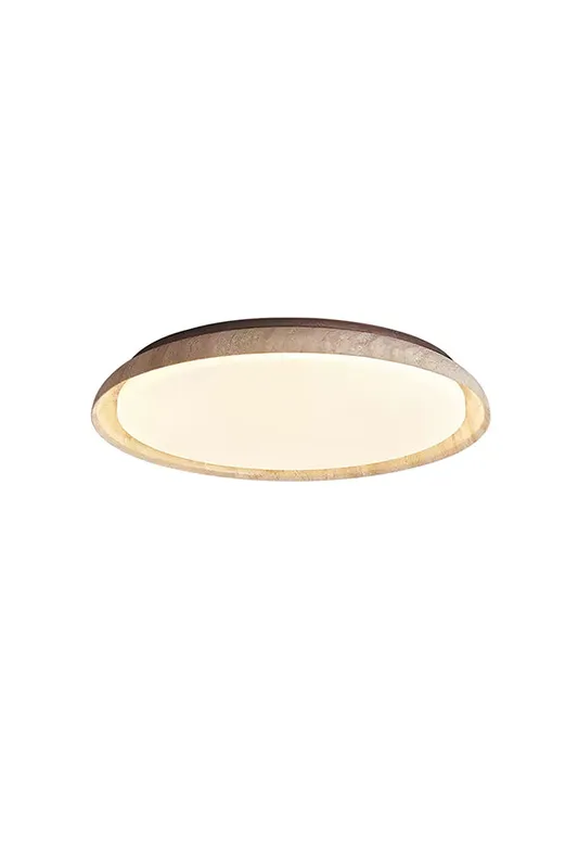 Travertine Round Flush Mount Ceiling Light — Samu Lighting LED Post Top Lights 18.0W 