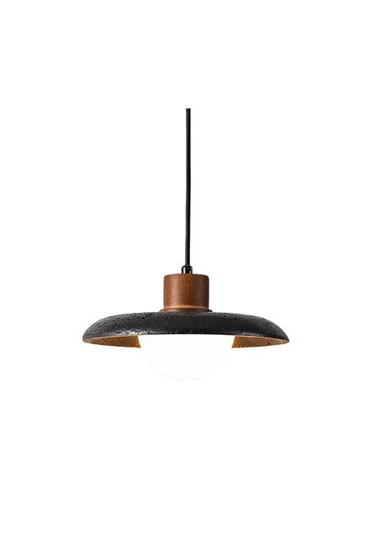 Black Travertine Dome Pendant Light — Samu Lighting LED Landscape Lights 12.0W 