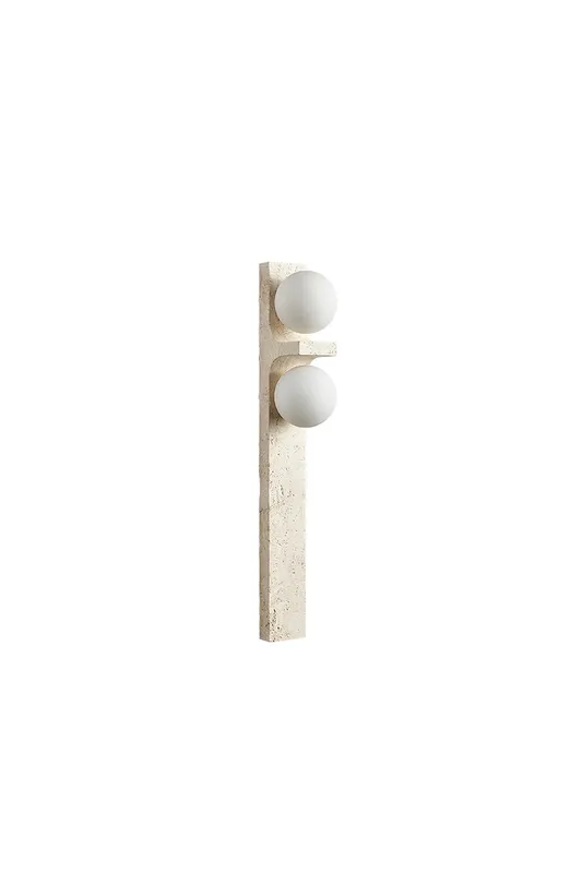 Asymmetrical Travertine Wall Sconce — Samu Lighting LED Wall Lights 7.0W 