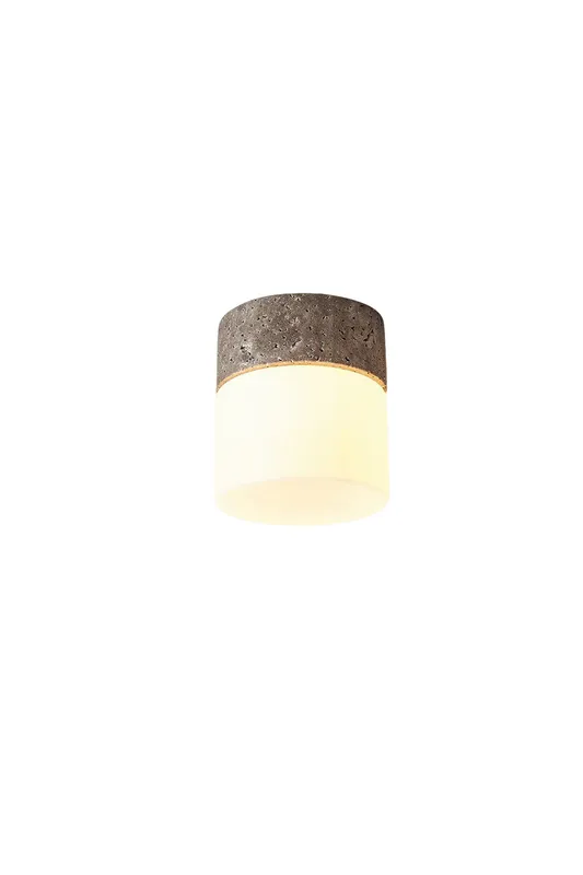 Travertine Cylinder Ceiling Lamp — Samu Lighting LED Post Top Lights 10.0W 3000K