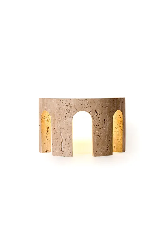 Travertine Arch Table Lamp — Samu Lighting LED Temporary & Work Lights  3000K