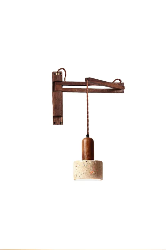Adjustable Travertine Dome Wall Sconce — Samu Lighting LED Wall Lights 10.0W 