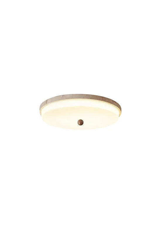 Aeon Travertine Globe Ceiling Light — Samu Lighting LED Post Top Lights 28.0W 3000K