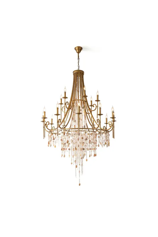 Tatum Lux Shell Crystal Chandelier — Samu Lighting LED Landscape Lights 40.0W 