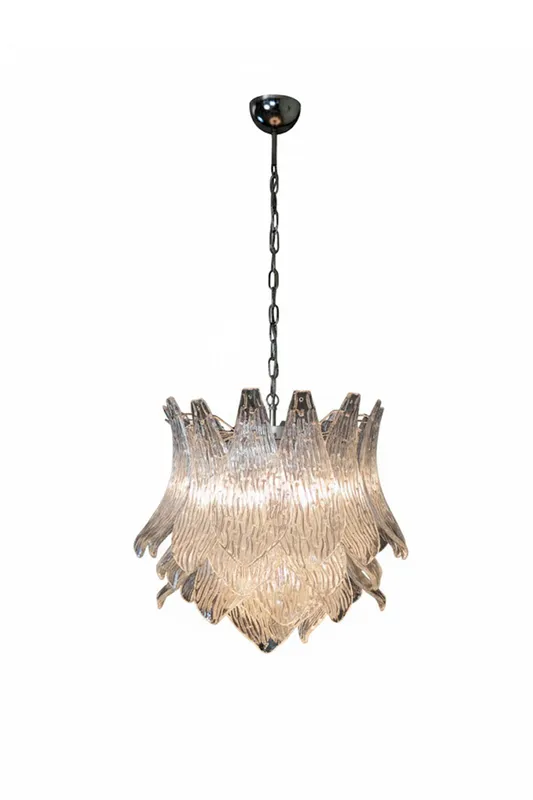Art Ripple Leaf Glass Chandelier — Samu Lighting LED Landscape Lights 60.0W 