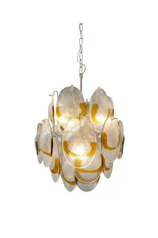 Shell-Shaped Glass Chandelier — Samu Lighting LED Landscape Lights 40.0W 